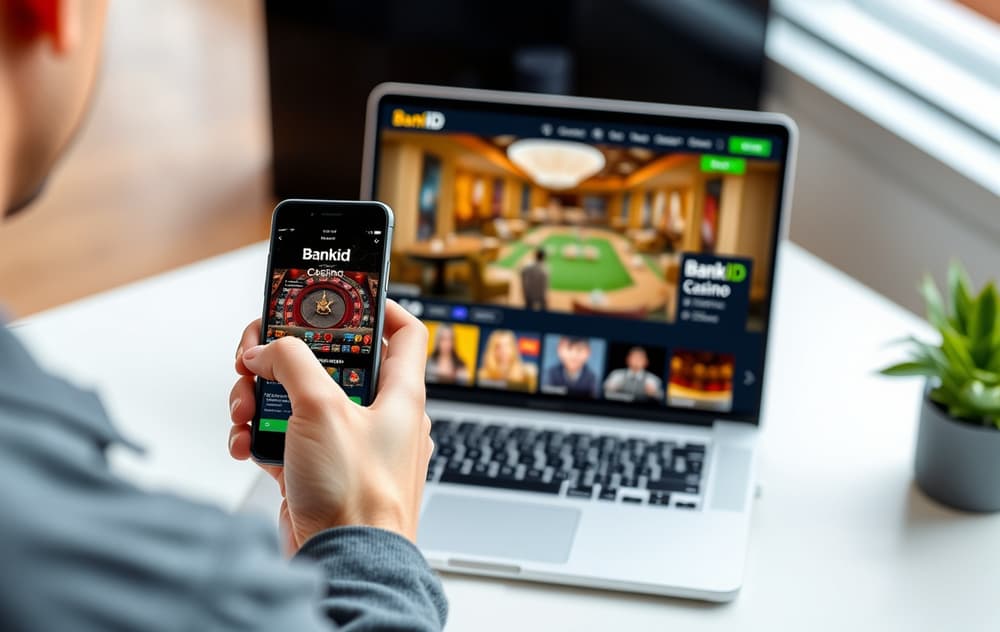 Norsk spiller bruker BankID for å sette inn penger på et Pay n Play casino