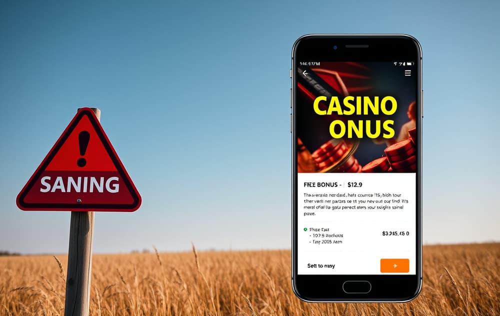 Person som ser skuffet på mobilen etter å ha tapt gratisspinn